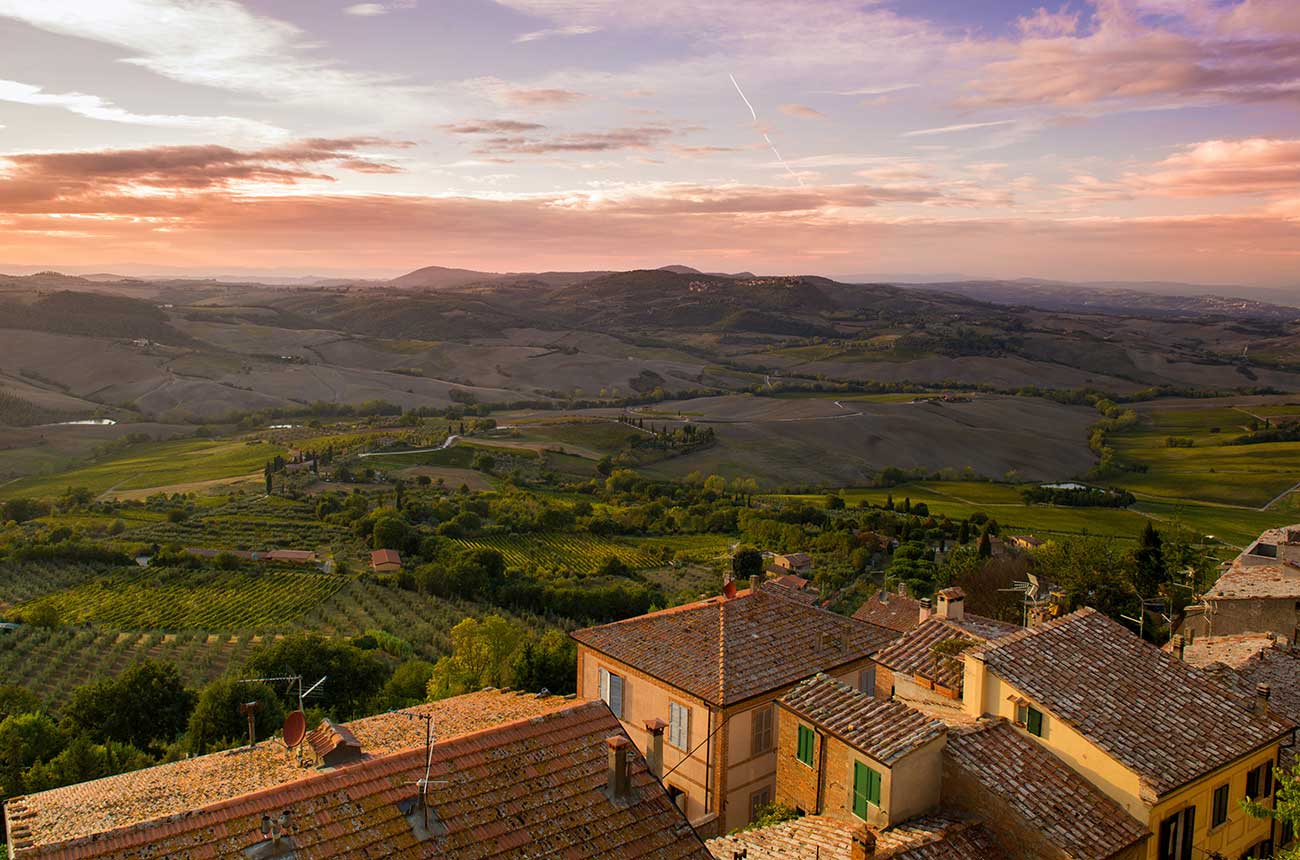 Tuscan wine country