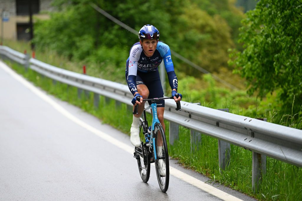 PASSO BROCON ITALY MAY 22 Marco Frigo of Italy and Team Israel Premier Tech competes during the 107th Giro dItalia 2024 Stage 17 a 159km stage from Selva di Val Gardena to Passo Brocon 1604m UCIWT on May 22 2024 in Passo Brocon Italy Photo by Dario BelingheriGetty Images