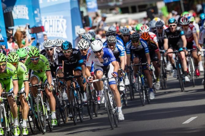 Kiel Reijnen (UnitedHealthcare) gets swallowed by the field after his late race attack