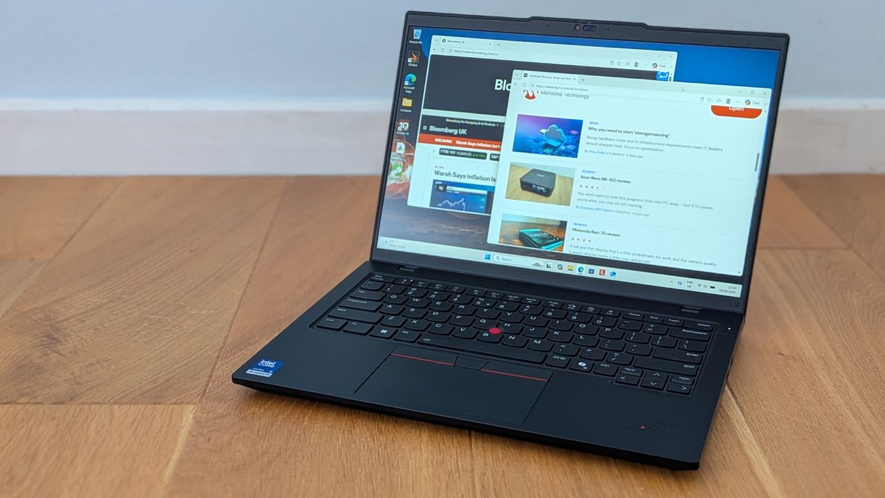 The ThinkPad L14 Gen 7 on a desk