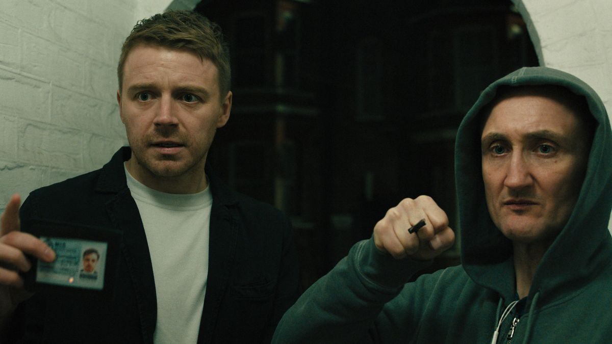 Jack Lowden and Tom Brooke in Slow Horses