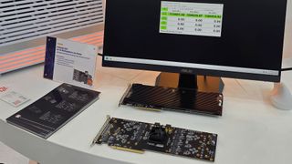 Phison's 113.6 GB/s Apex RAID demo at Computex