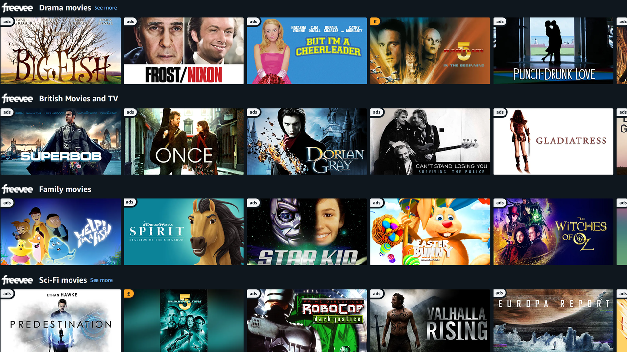 Amazon&#039;s Freevee streaming service, which was formally called IMDb TV