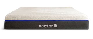 Nectar mattress sales, deals and discounts: the Nectar Lush mattress shown with a gray base and white cover