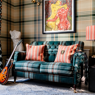 Woodstock, Edinborough sofa in green tartan