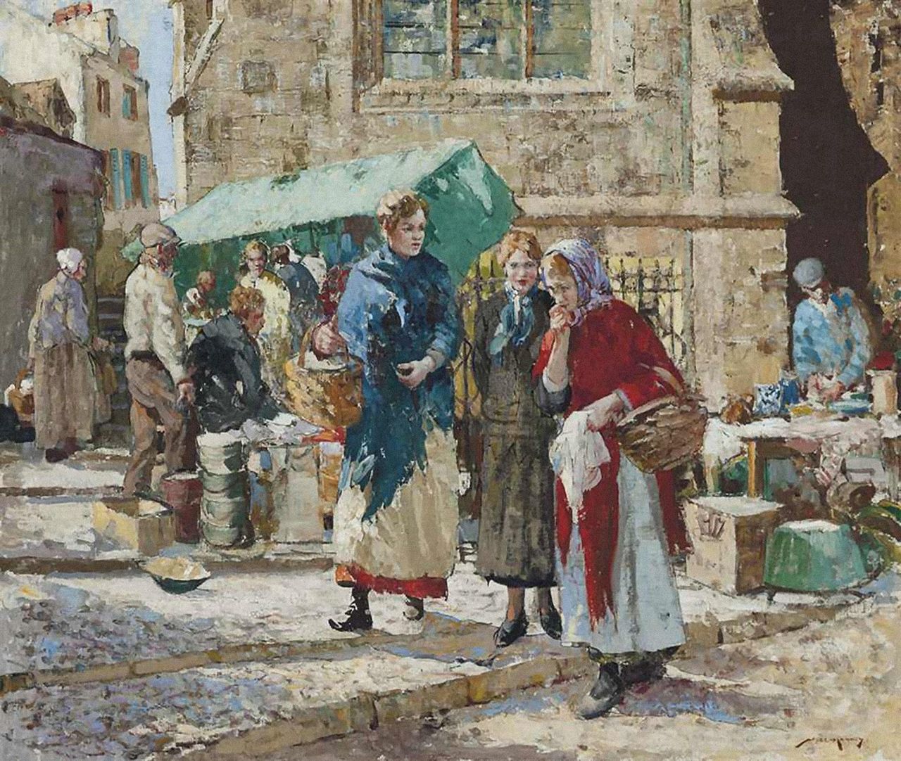 Market Gossip by William Lee-Hankey.