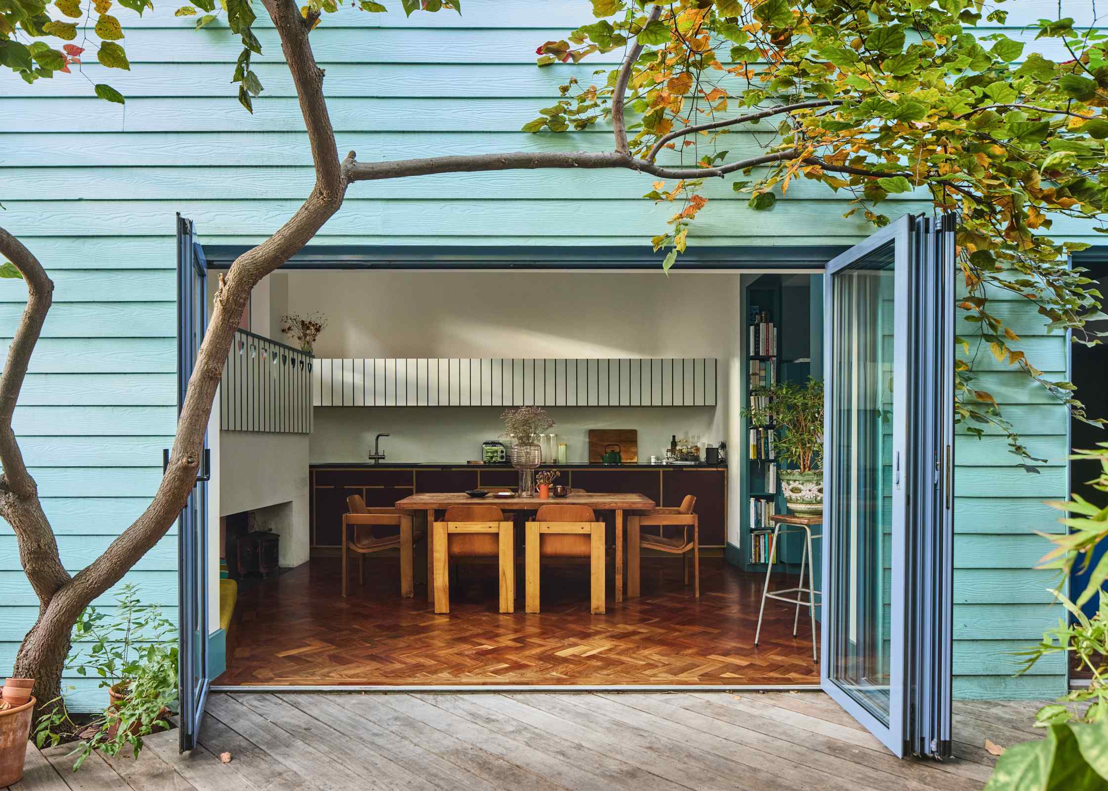 The Blue House in Bethnal Green designed by Sean Griffiths of FAT Architecture