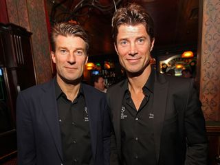 Michael Laudrup and Brian Laudrup pictured in 2010