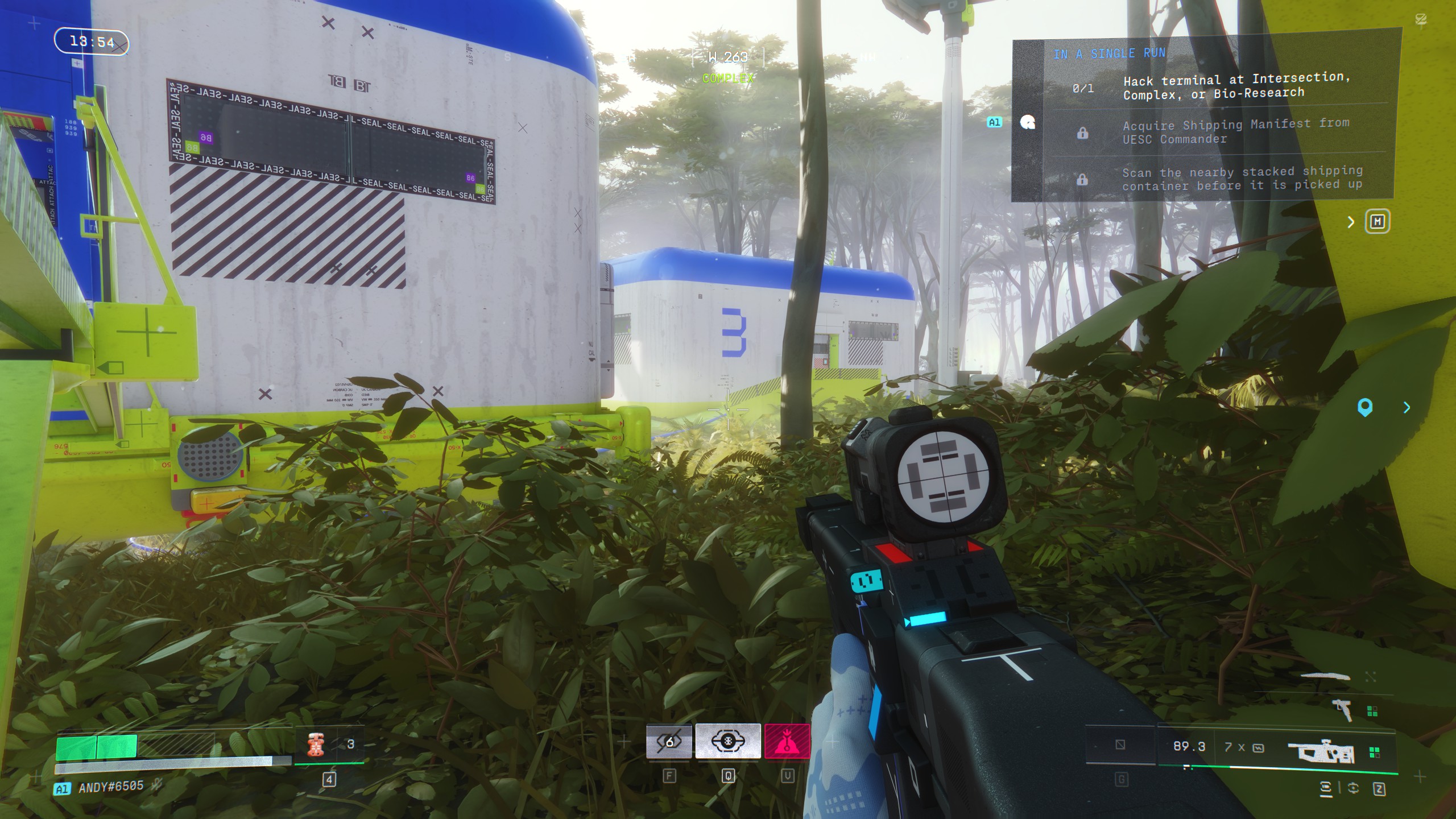 Sneaking through Dire Marsh with a rifle in Marathon