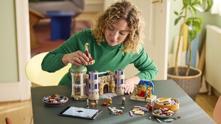 Building the Lego Beauty and the Beast Castle