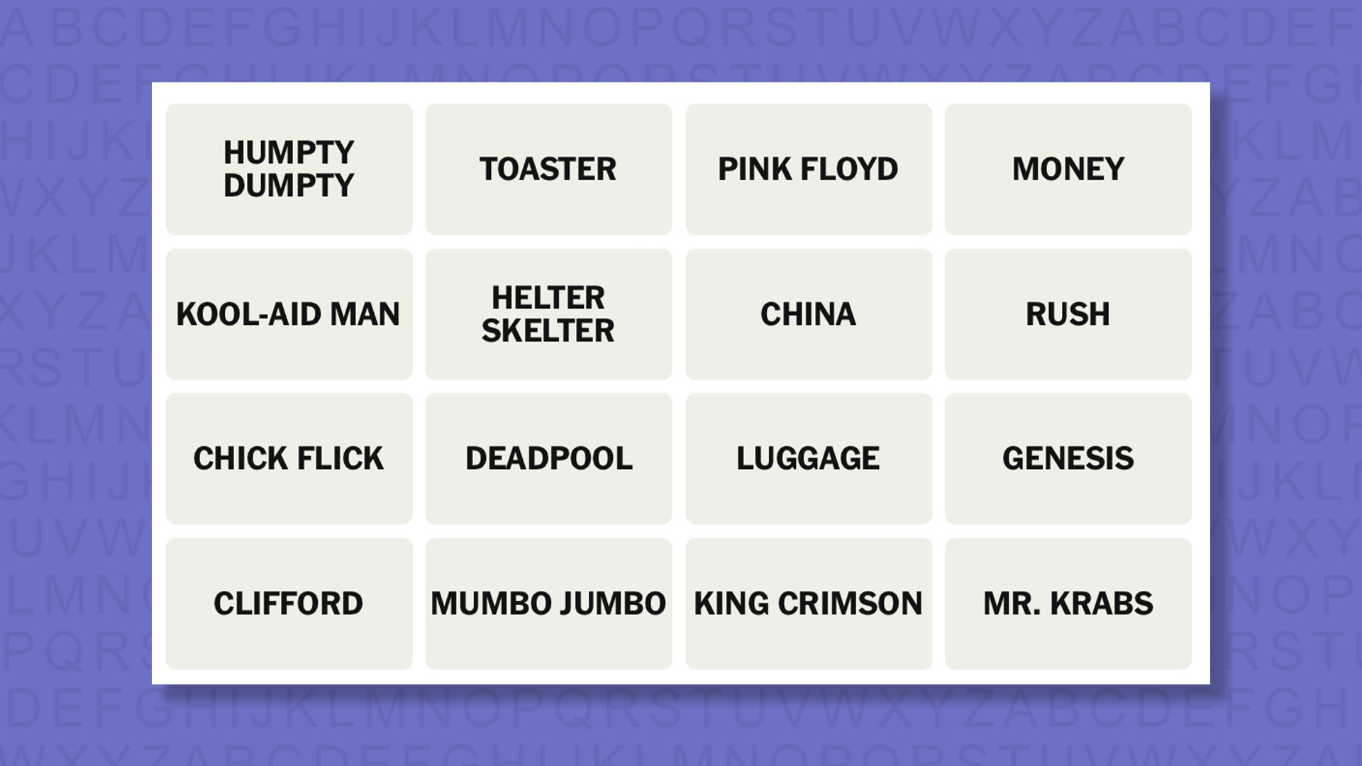 NYT Connections hints for game 1109 on a purple background