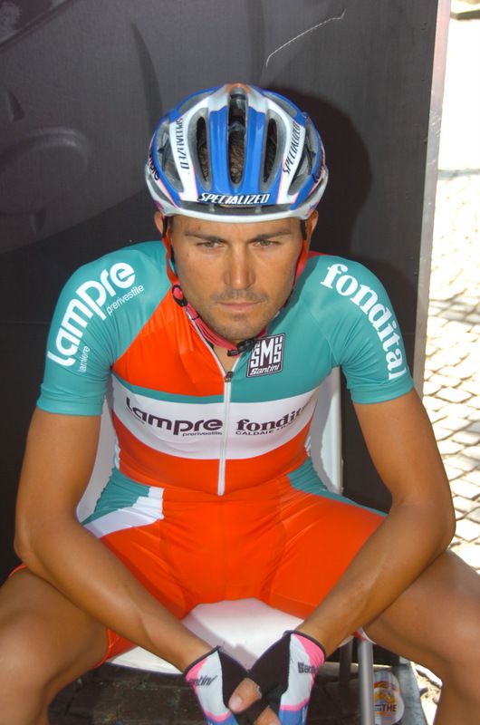 Then Italian national champion Marzio Bruseghin won the stage 13 time trial in 2007