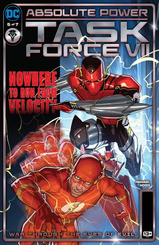 The cover art for Absolute Power: Task Force VII #5 by Pete Woods