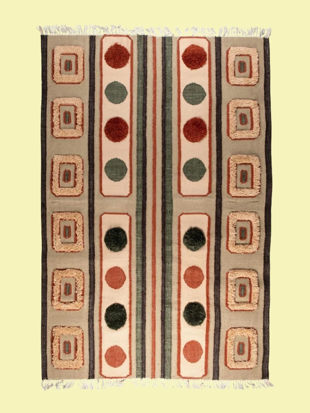 Westwing, Hand-Woven High-Pile Rug Haydon With Tassels