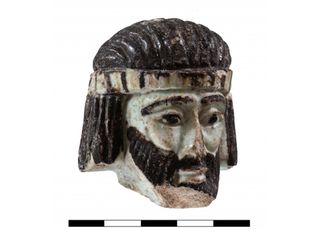 This 2,800-year-old miniature sculpture was found in the ancient city of Abel Beth Maacah in northern Israel. It may depict a biblical king.