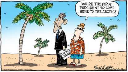 Obama cartoon World Climate Change