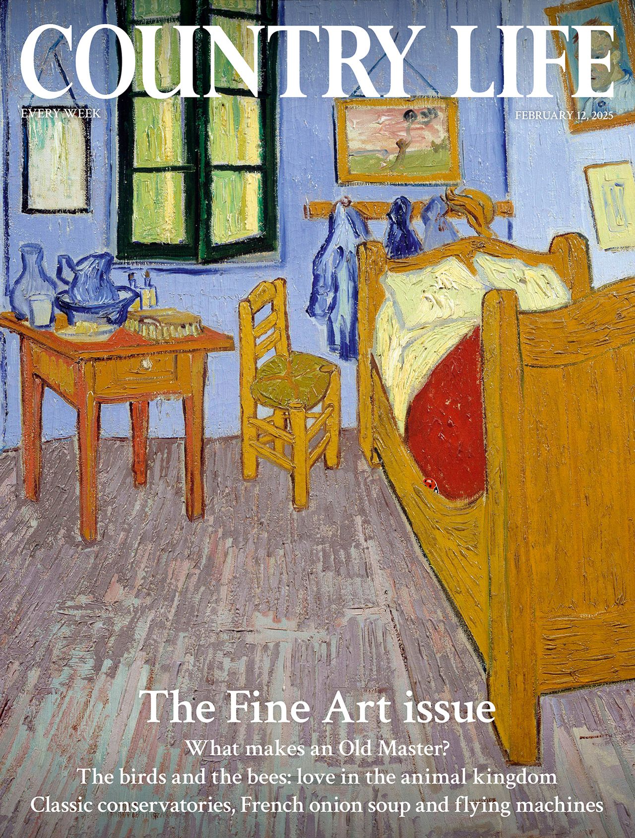 Van Gogh&#039;s bedroom on the cover of Country Life