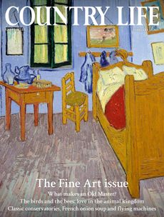 Van Gogh's bedroom on the cover of Country Life