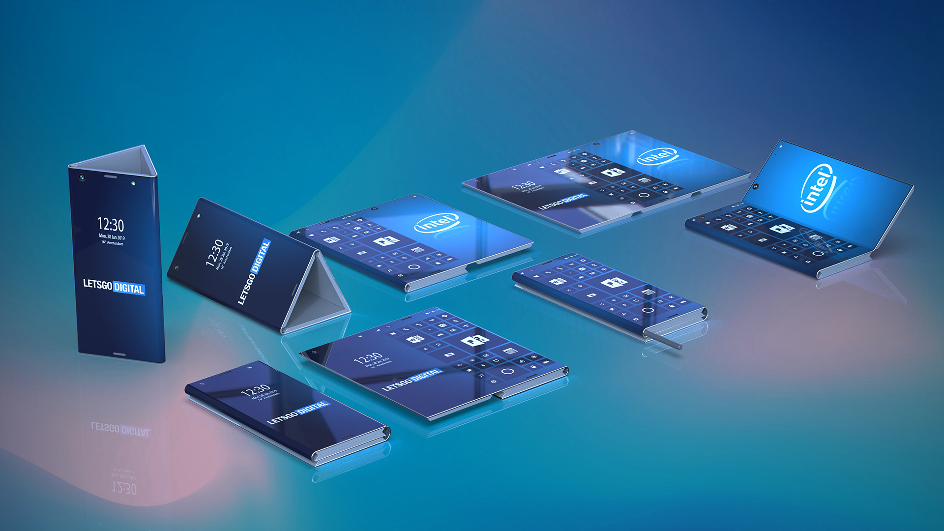 Intel foldable phone concept