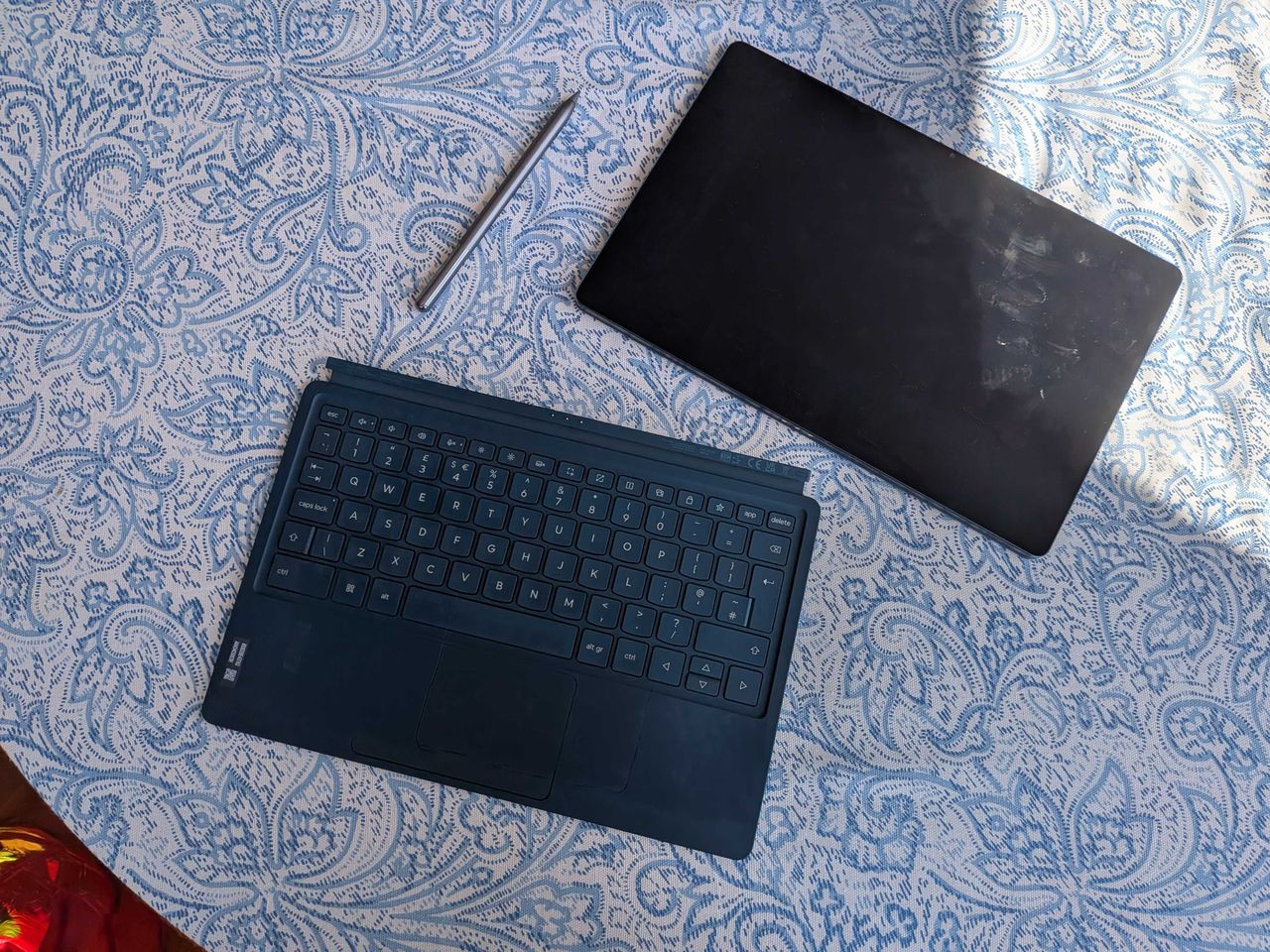 A Lenovo Yoga Tab Plus on a table