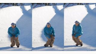 Knee circles snowboarding warm up move