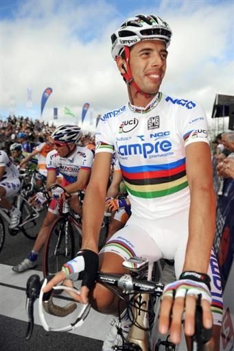 Alessandro Ballan (Lampre-N.G.C) at the startline of the GP Ouest France