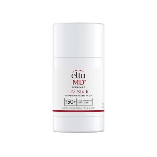 Eltamd Uv Stick Sunscreen for Face and Body, Mineral Spf 50+ Face Stick Sunscreen With Zinc Oxide for Kids and Adults, Sensitive Skin, 1.3 Oz