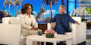 Oprah Winfrey and Ellen DeGeneres on The Ellen DeGeneres Show