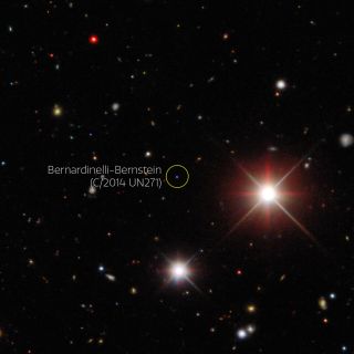 An image taken by the Dark Energy Survey shows Comet Bernardinelli-Bernstein in October 2017.