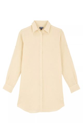 Garment-Dyed Linen Shirtdress