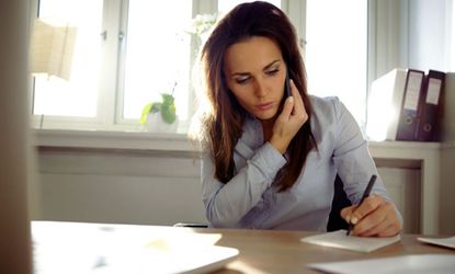 Woman writing