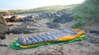 Sea to Summit Spark SP2 sleeping bag setup on a beach listing image