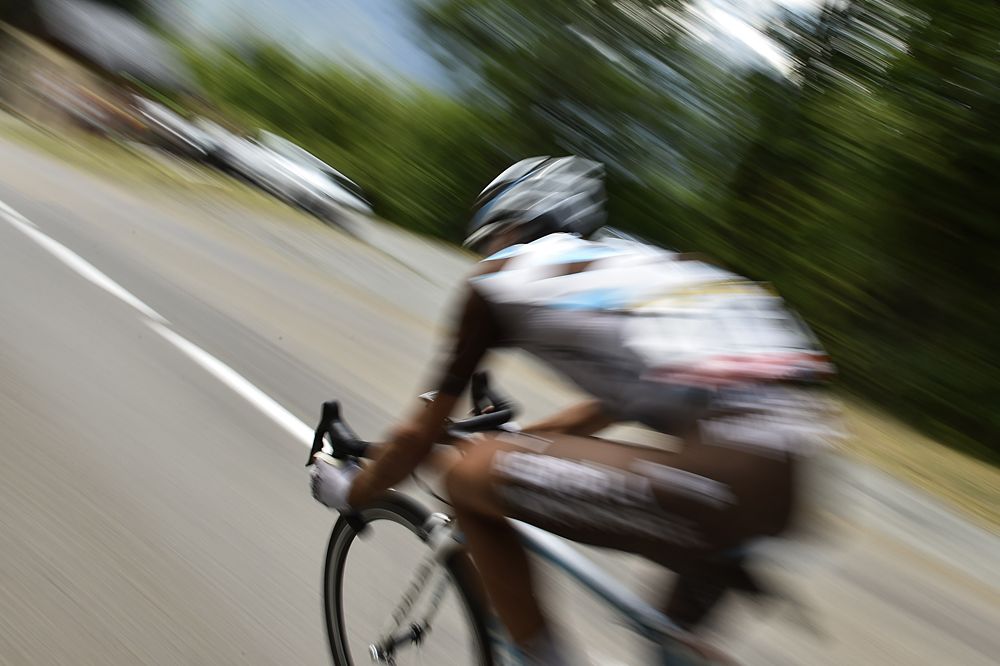 Romain Bardet (AG2R La Mondiale) on the attack