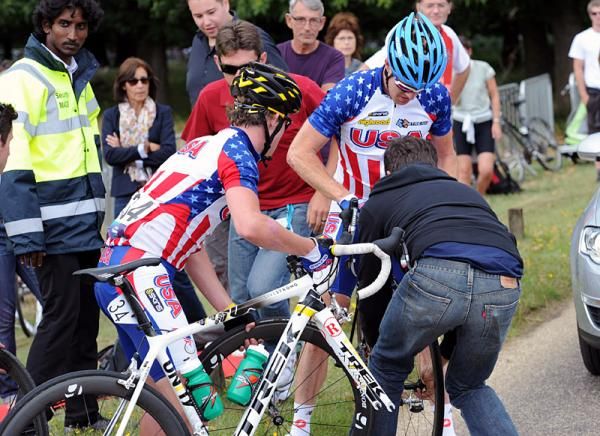 Things didn't go as planned for Tyler Farrar (USA).