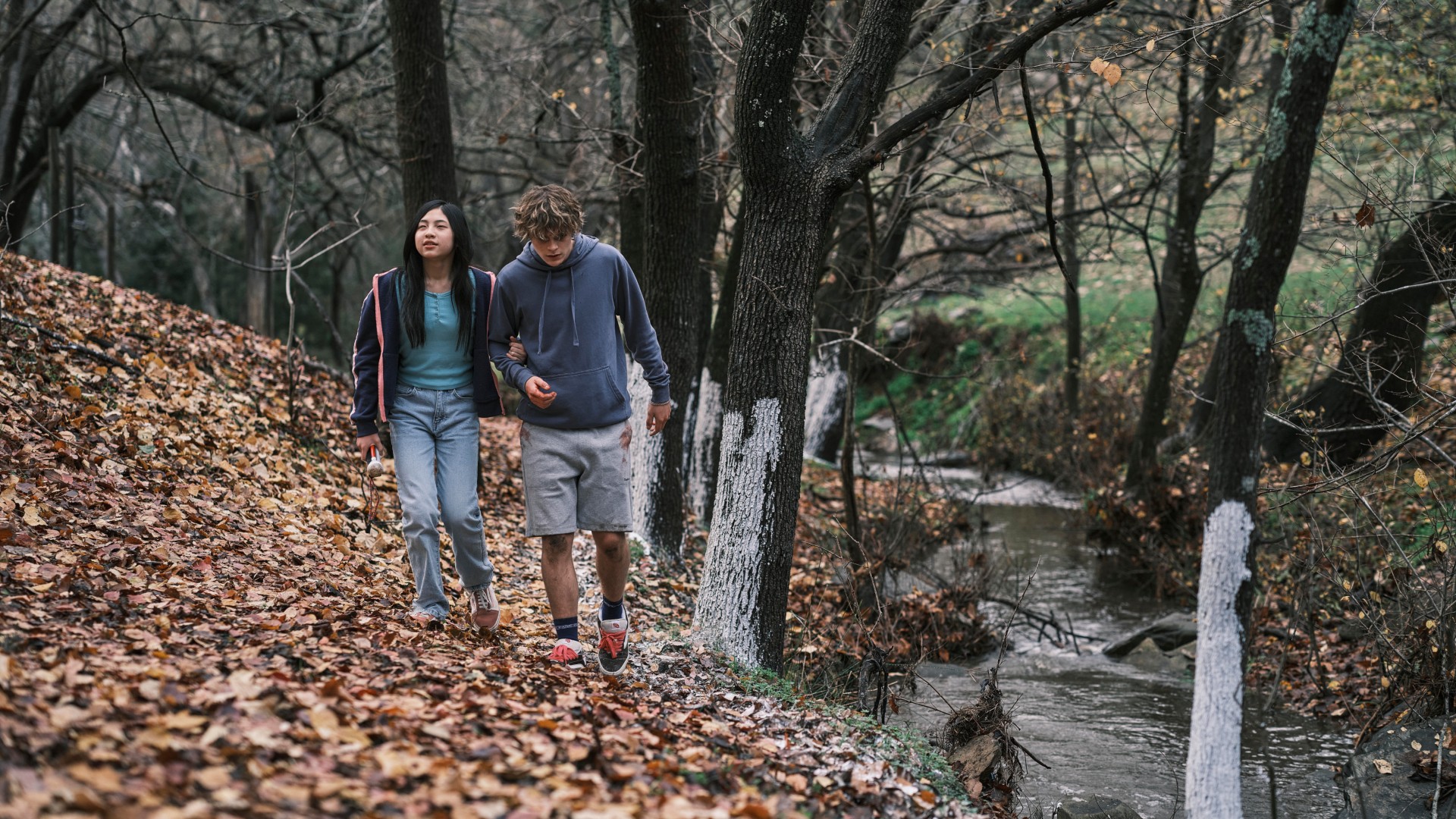 Sora Wong as Piper and Billy Barratt as Andy in Bring Her Back