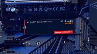 WD_BLACK SN850X NVMe SSD in motherboard