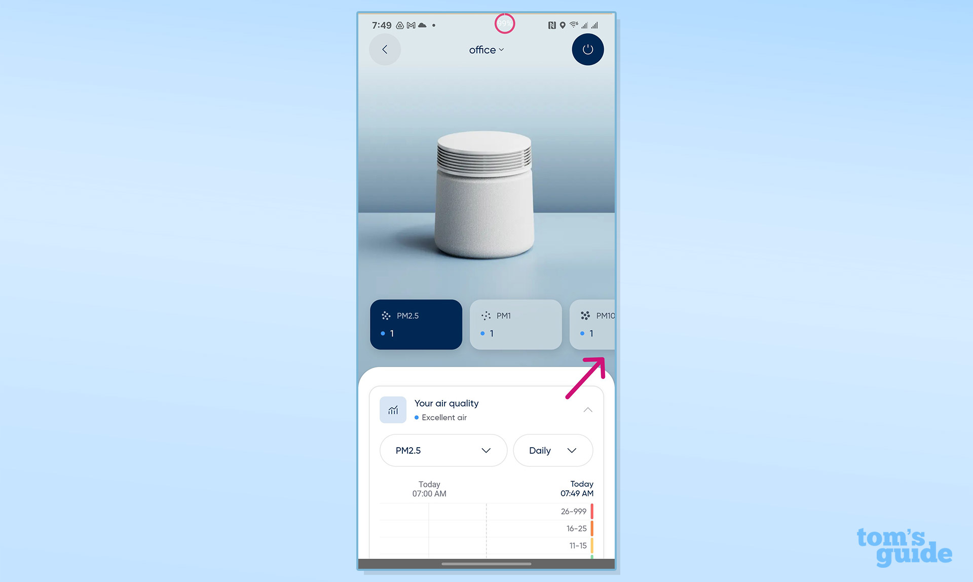 BlueAir Blue Signature app screenshots