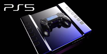 PS5 render and logo