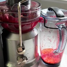 Health writer Anna Bartter trying ABC juice at home