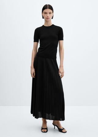 Pleated Long Skirt