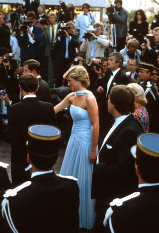 Princess Diana at Cannes in 1987