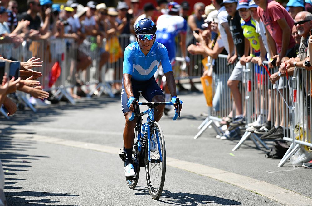 Nairo Quintana (Movistar) at the start of stage 2 Tour de France