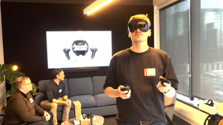 We're using Valve's new VR headset, the Steam Frame, at Valve's HQ in Bellevue, Washington.
