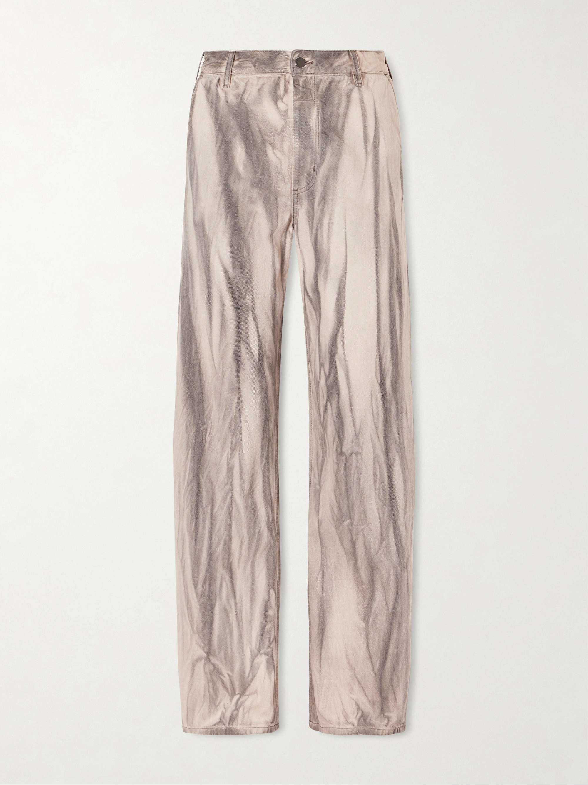 Printed High-Rise Jeans
