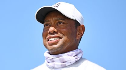 Tiger Woods during the second round of the 150th Open