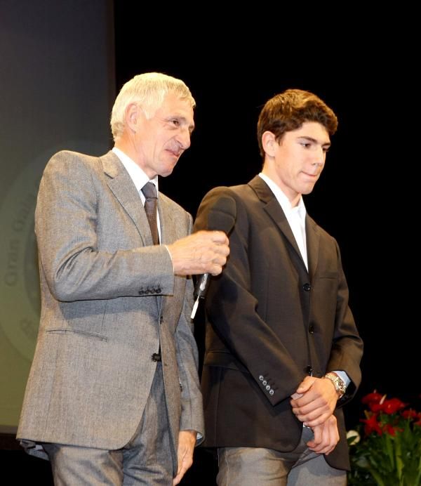 Francesco Moser and his son Ignazio at the Gran Gala.