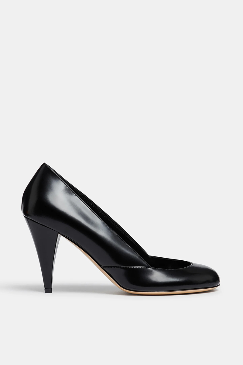 Kim Sion Sable Pump / Black Leather