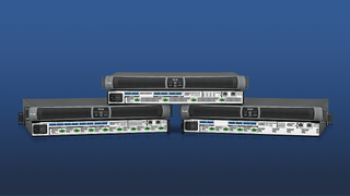 The new Extron amplifiers. 