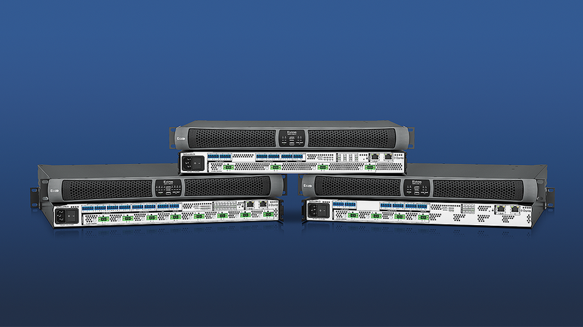 The new Extron amplifiers. 