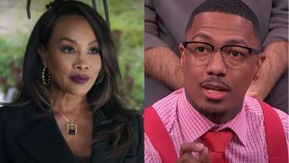 Vivica A. Fox in Keeping Up With the Joneses and Nick Cannon on his talk show.